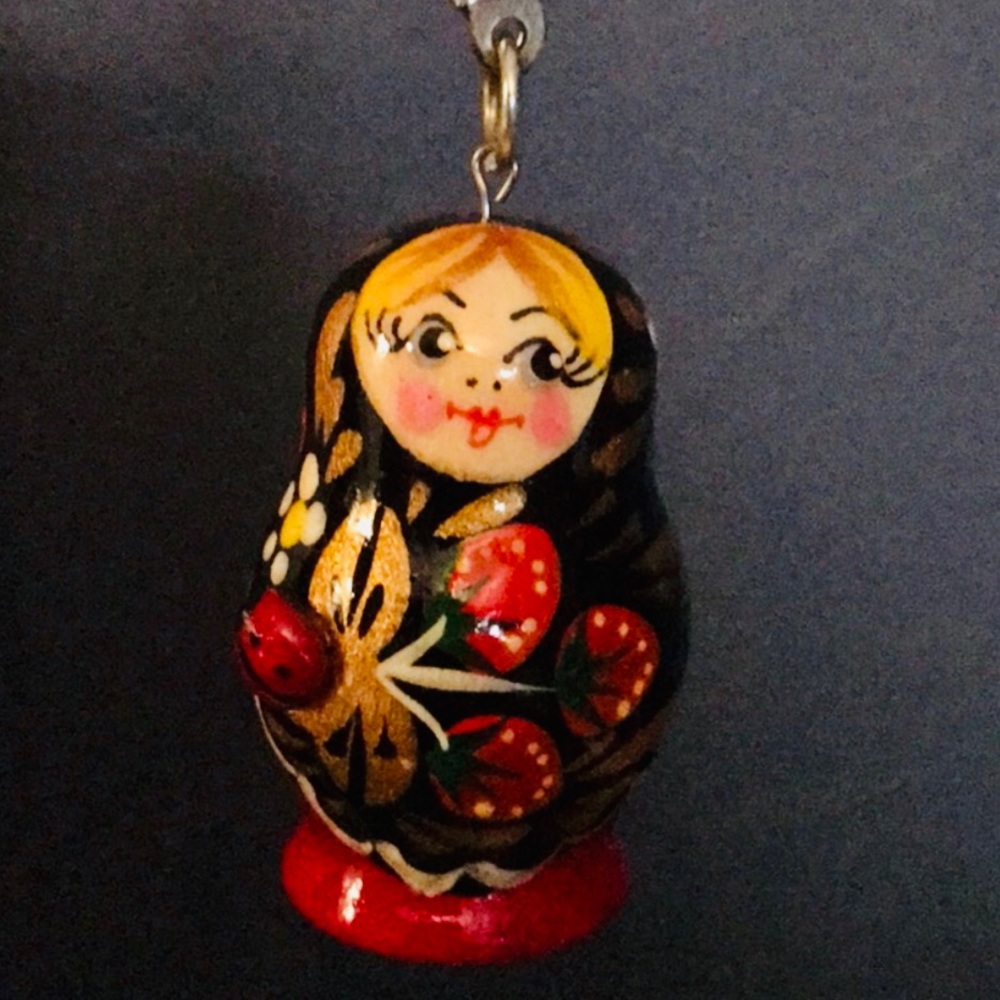 Russian doll keychain.